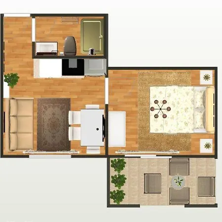 Apartman Rita - Charming 2plus2 Partialseaview Tucepi